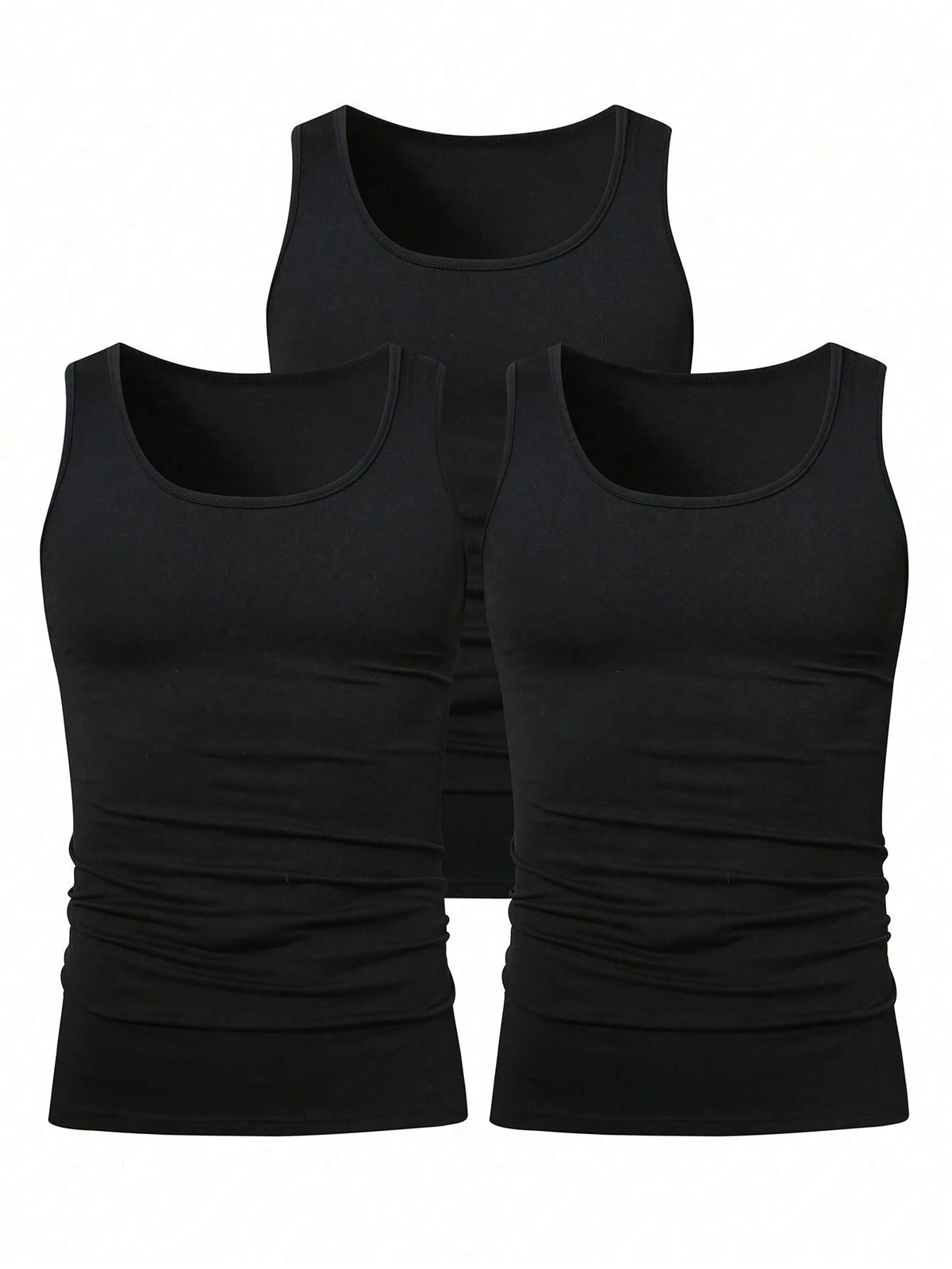 Manfinity Homme Men's Solid Color Tank Tops, Multiple Pieces, Holiday