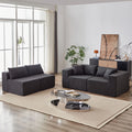 104 - Inch Corduroy Modular L Shaped Sectional Sofa, Luxury Floor Couch Set, Upholstered Indoor Furniture, Foam - Filled Compressed Sofa for Living Room, Bedroom, 4 PC Free Combination ?