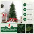 6/7.5/9 FT Pre-lit Artificial Christmas Tree with 260/380/560 Multicolor Lights, 714/1162/1770 Branch Tips, 11 Lighting Modes, Remote & Timer