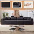 104 - Inch Corduroy Modular L Shaped Sectional Sofa, Luxury Floor Couch Set, Upholstered Indoor Furniture, Foam - Filled Compressed Sofa for Living Room, Bedroom, 4 PC Free Combination ?