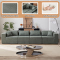 104 - Inch Corduroy Modular L Shaped Sectional Sofa, Luxury Floor Couch Set, Upholstered Indoor Furniture, Foam - Filled Compressed Sofa for Living Room, Bedroom, 4 PC Free Combination ?