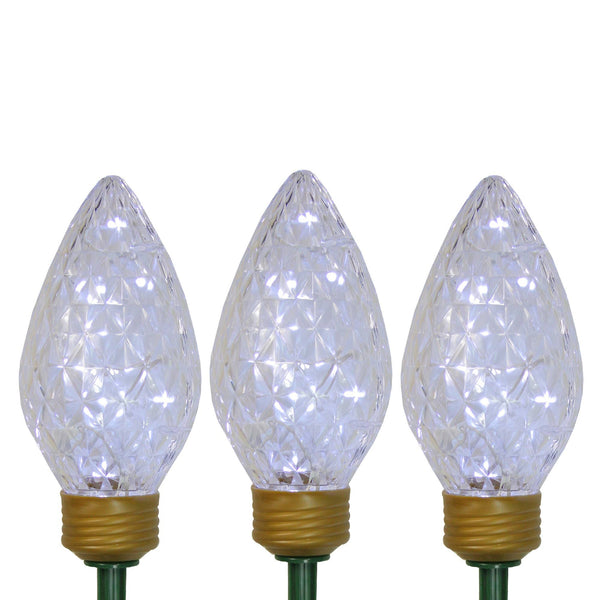 Northlight LED Jumbo Bulb Christmas Pathway Marker Lawn Stakes - Clear
