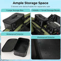Inflatable Fishing Float Tube, 350LBS Portable Belly Boat with Rod Rack Basket, Fish Finder Holder, Fish Ruler, 3 Storage Boxes & Pump