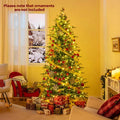 6/7.5/9 FT Pre-lit Artificial Christmas Tree with 260/380/560 Multicolor Lights, 714/1162/1770 Branch Tips, 11 Lighting Modes, Remote & Timer
