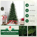 6/7.5/9 FT Pre-lit Artificial Christmas Tree with 260/380/560 Multicolor Lights, 714/1162/1770 Branch Tips, 11 Lighting Modes, Remote & Timer