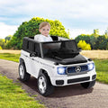 12V 4WD Kids Ride On Car, Licensed Mercedes-Benz EQG Battery Powered Electric Vehicle with Remote Control & Music
