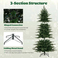 6/7.5/9 FT Pre-lit Artificial Christmas Tree with 260/380/560 Multicolor Lights, 714/1162/1770 Branch Tips, 11 Lighting Modes, Remote & Timer